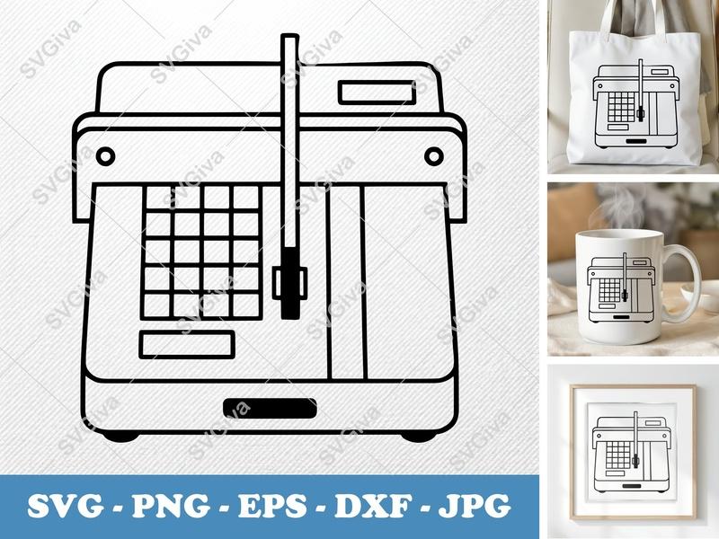 Paper Cutter SVG | Modern Clean Design | PNG EPS DXF | Cricut Silhouette Cut File