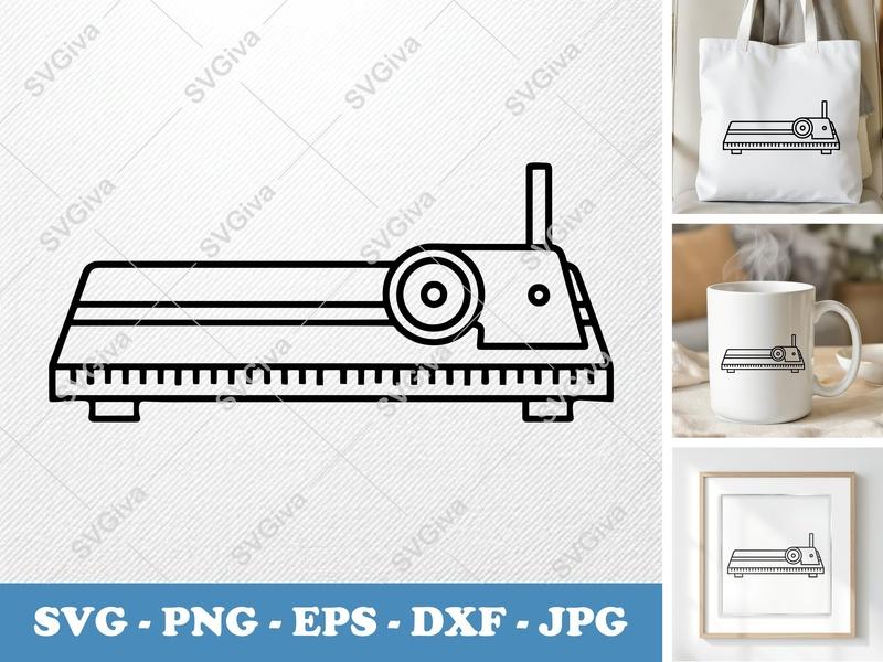 Paper Cutter SVG | Modern Clean Design | PNG EPS DXF | Cricut Silhouette Cut File | Crafting Tool