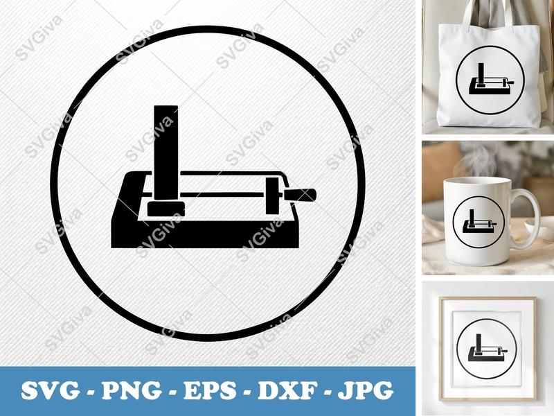 Paper Cutter SVG | Modern Clean Design | PNG EPS DXF | Cricut Silhouette File