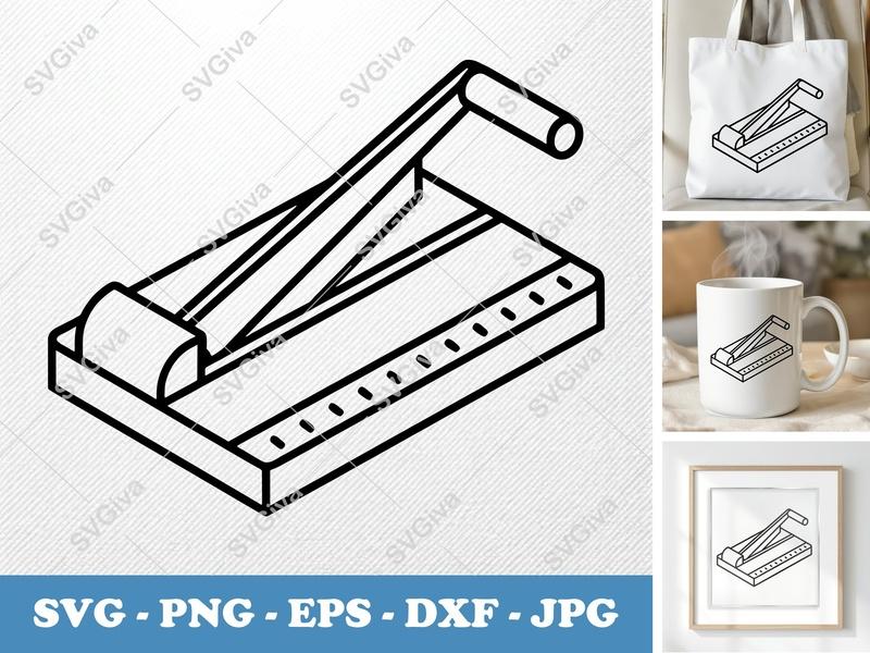 Paper Cutter SVG | Modern Clean Design | PNG EPS DXF Cricut Silhouette File
