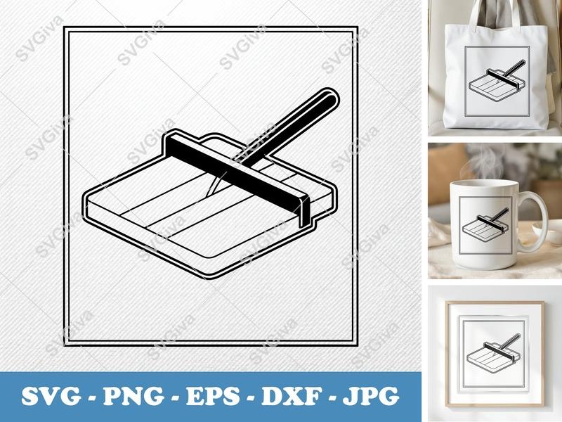 Paper Cutter SVG | Modern Clean Design | PNG EPS DXF | Cricut Silhouette File