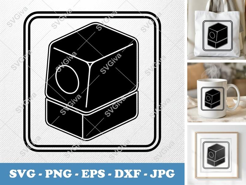 Pencil Sharpener SVG | Modern Clean Design | PNG EPS DXF | Cricut Silhouette Cut File | School Supply Clipart