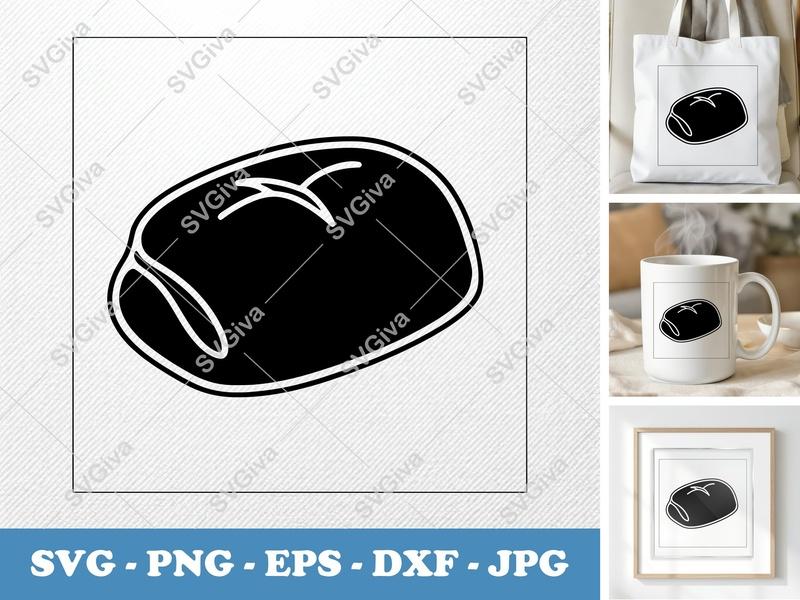 Pizza Roll SVG | Puffy Soft Forms | Cricut Silhouette | PNG DXF EPS