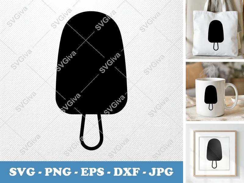 Popsicle Soft Puffy Shape SVG | Inflated Pillow-Soft Design | PNG DXF EPS | Cricut Silhouette File
