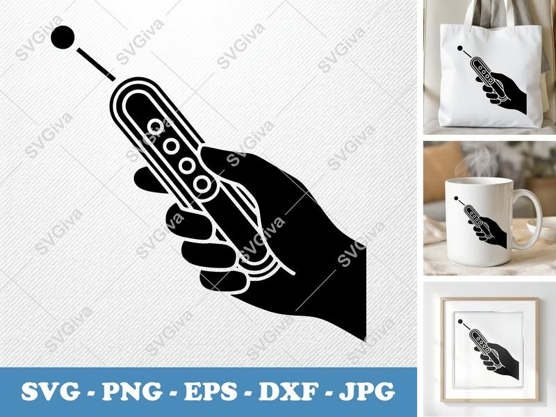 Presentation Pointer SVG, Hand Held Remote, Modern Design, PNG EPS DXF | Cricut, Silhouette Cut File