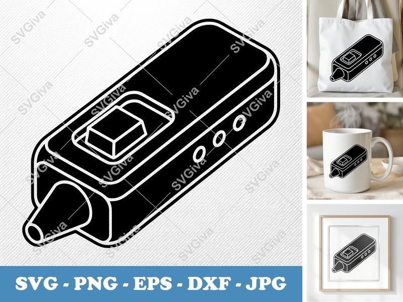Presentation Pointer SVG, Modern Clean Design, Buttons, Laser, PNG EPS DXF for Cricut Silhouette
