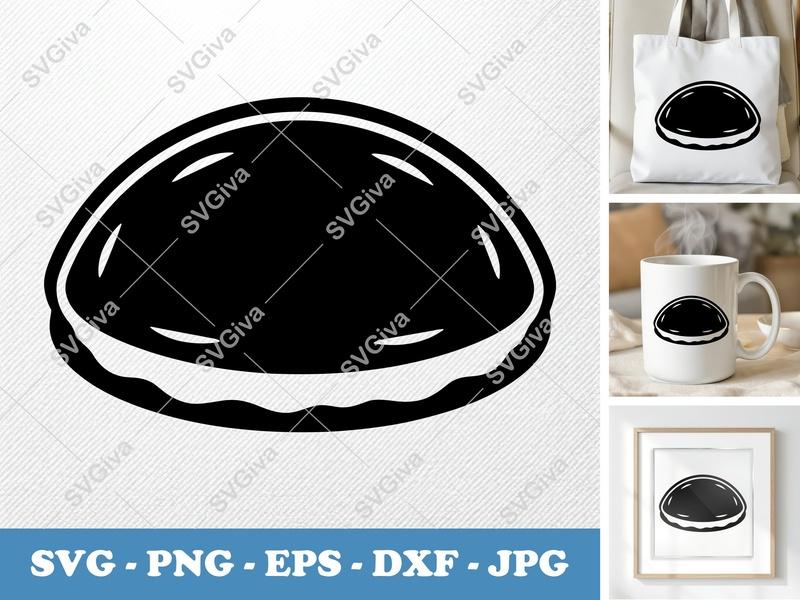 Quesadilla SVG, Modern Food Cut File, Mexican Cuisine, Snack, PNG, EPS, DXF for Cricut & Silhouette