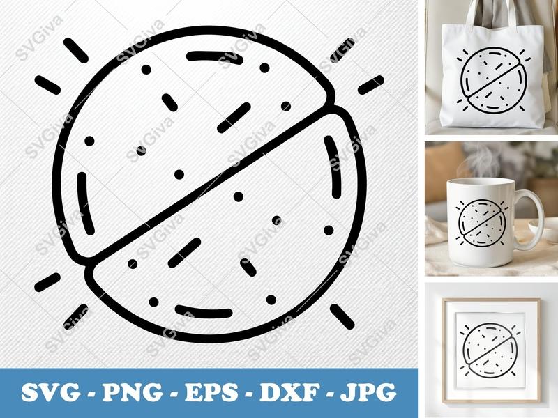 Quesadilla SVG, Modern Outline Cut File, Food Icon PNG EPS DXF, Cricut Silhouette Design, Mexican Kitchen Clipart Vector