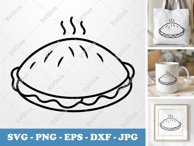 Quesadilla SVG Pillow Soft, Puffy Shapes | PNG DXF EPS | Cricut Silhouette Kitchen Food
