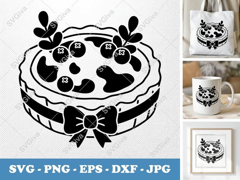 Quiche Lorraine with Garnish SVG PNG DXF EPS | Cricut Silhouette Kitchen Food Cut File