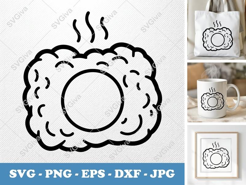 Rice Krispie Treat SVG | Fresh | Rounded Friendly Bean Forms | PNG DXF EPS | Cricut Silhouette File