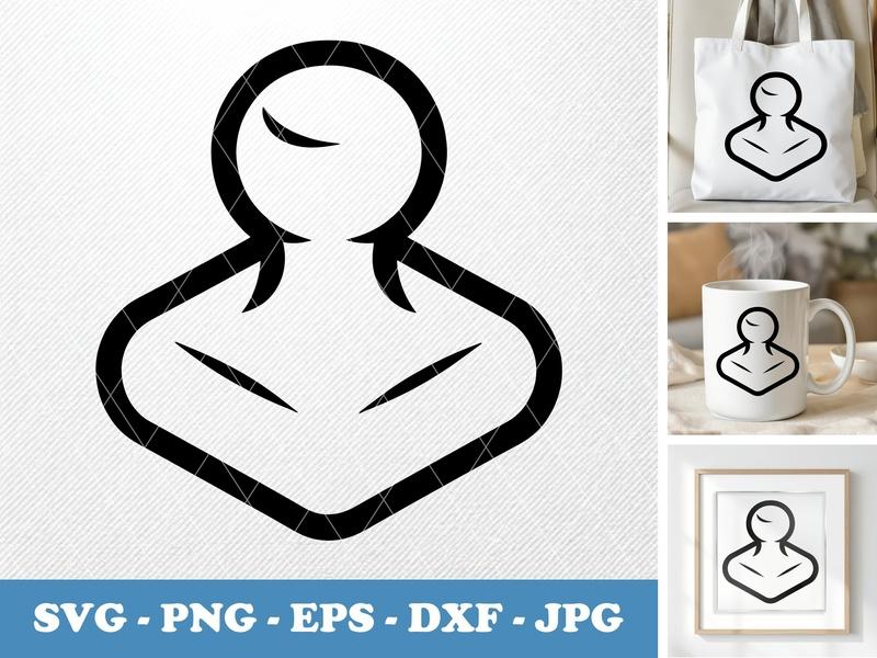 Rubber Stamp isometric angle SVG | Puffy Soft Shapes | Inflated Line Art | PNG EPS DXF for Cricut & Silhouette