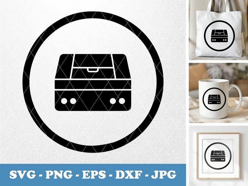 Scanner classic svg icon | Minimal Office Equipment Design | SVG PNG EPS DXF for Cricut Silhouette