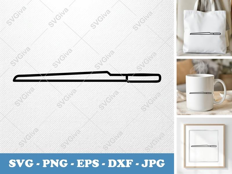 Scissors SVG | Minimalist Office Supply Cut File | Modern Stationery Design for Cricut, Silhouette | PNG EPS DXF