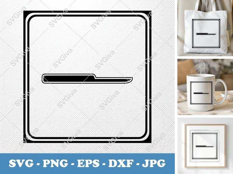 Scissors SVG | Modern Clean Design, Single Blade | PNG EPS DXF | Cricut Silhouette Cut File