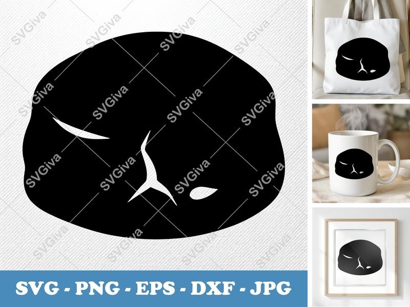 Scone SVG, Modern Clean Cut File, Food Outline Design, PNG EPS DXF | Cricut Silhouette Ready