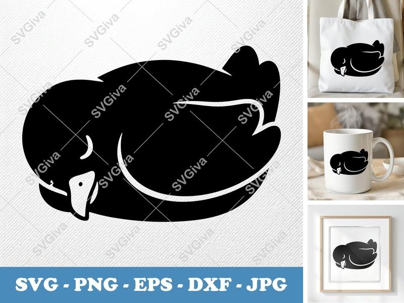 Seagull SVG, Modern Clean Bird Design, Coastal Outline, Digital Download PNG EPS DXF for Cricut & Silhouette