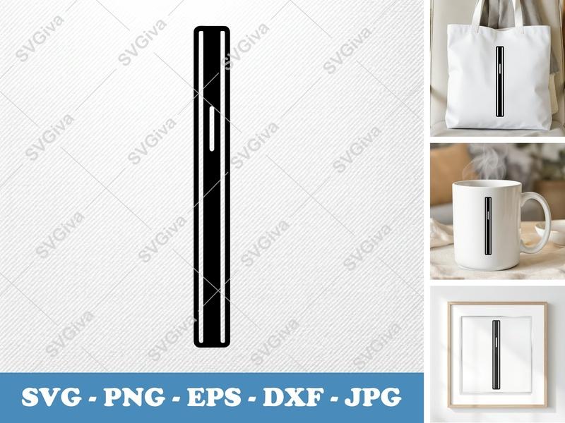 Smartphone SVG | Modern Clean Design Phone Side View | PNG EPS DXF for Cricut, Silhouette | Digital Cut File