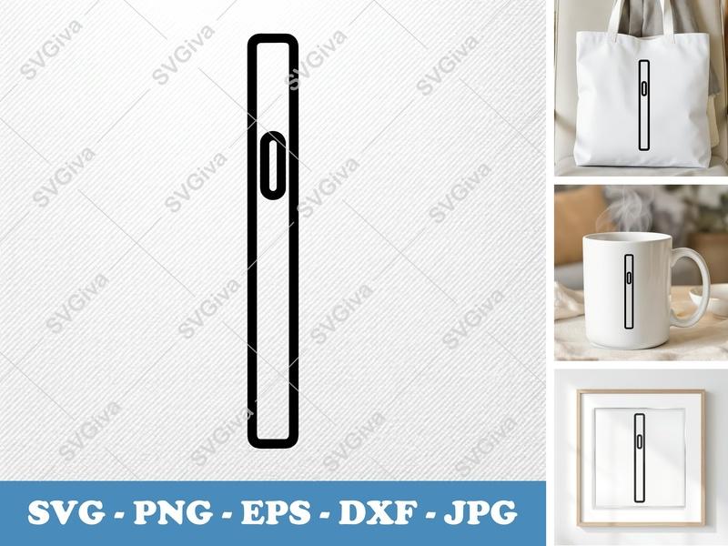 Smartphone SVG, Modern Clean Phone Outline, Digital Device Cut File | PNG EPS DXF for Cricut Silhouette