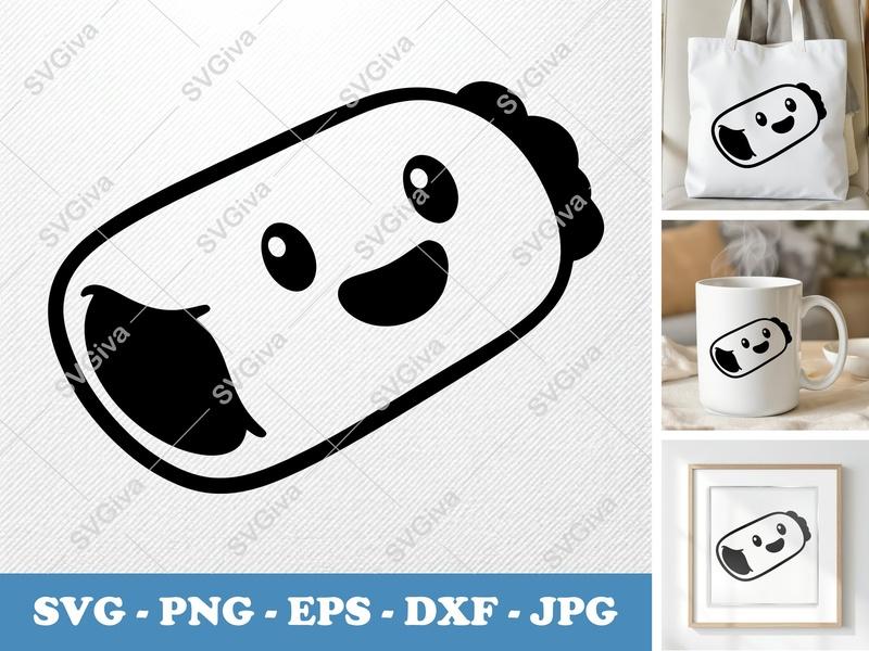 Spring Rolls SVG Cut File | Cricut Silhouette | PNG EPS DXF