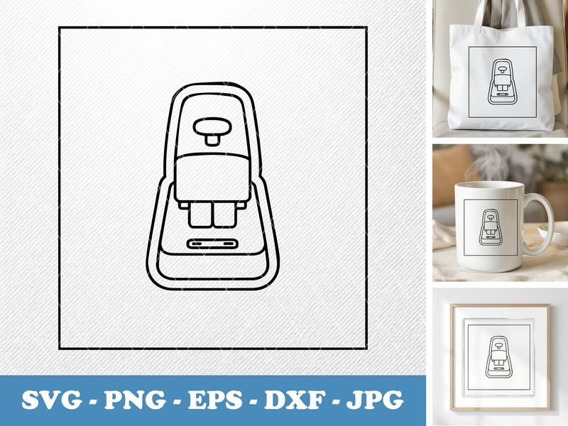 Stapler classic svg icon | Double Outline, Low Detail | SVG PNG EPS DXF | Cricut Silhouette File