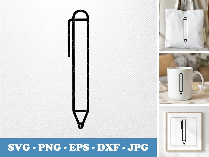 Stylus classic svg icon | Bold Line Art, Pen Tool SVG, PNG, EPS, DXF for Cricut & Silhouette