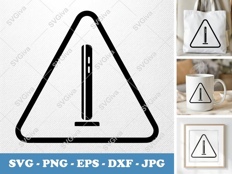 Tablet SVG Cut File | Modern Tablet Stand Design | PNG EPS DXF for Cricut Silhouette