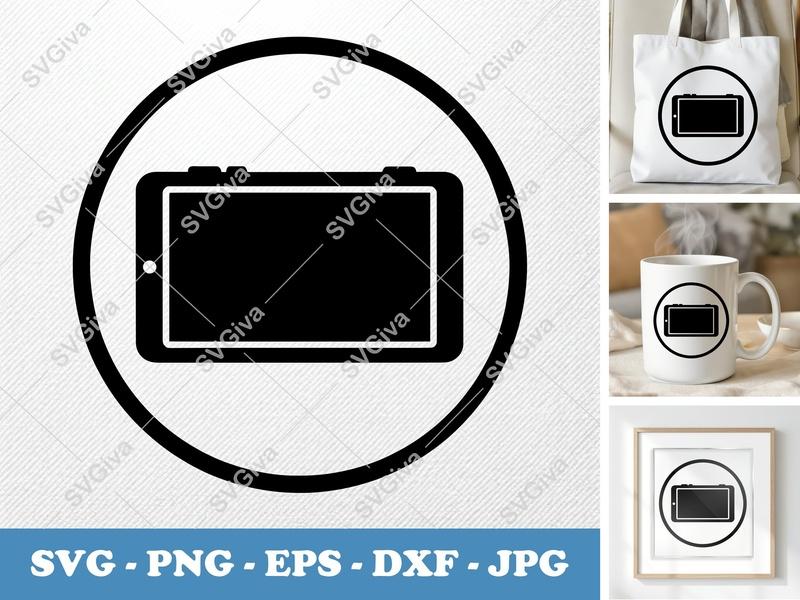 Tablet SVG | Modern Clean Design | Digital Device Icon, PNG, EPS, DXF for Cricut & Silhouette Machines