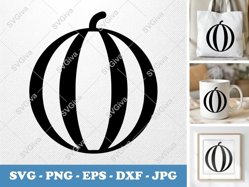 Watermelon SVG | Modern Clean Fruit Design | PNG EPS DXF | Cricut Silhouette Cut File